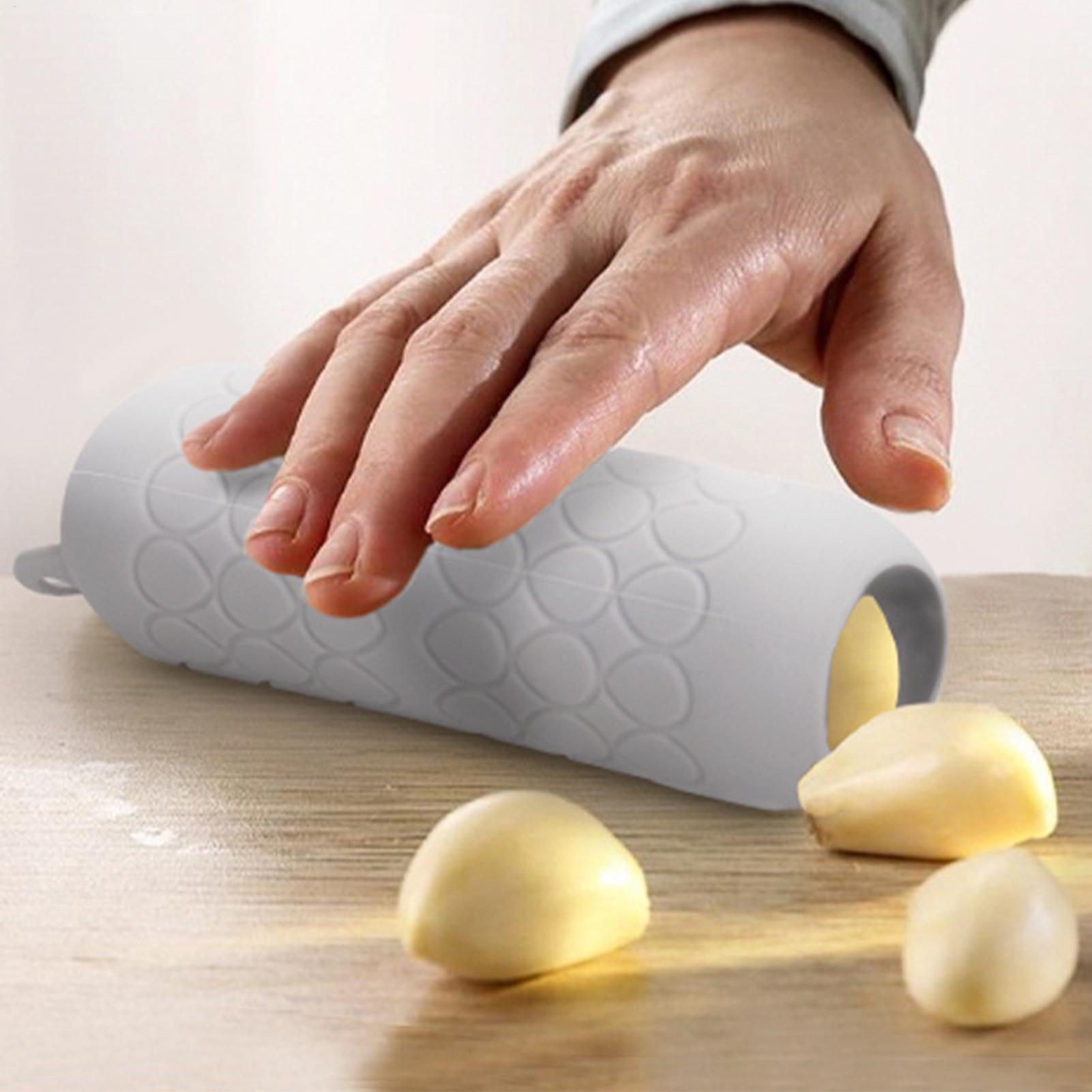 Meal Prep Kitchen - ニンニク皮むき器、クイックピーリングガーリックストリッパー、キッチンガジェット、簡単ローラーチューブ、迅速な食事の準備、前菜用