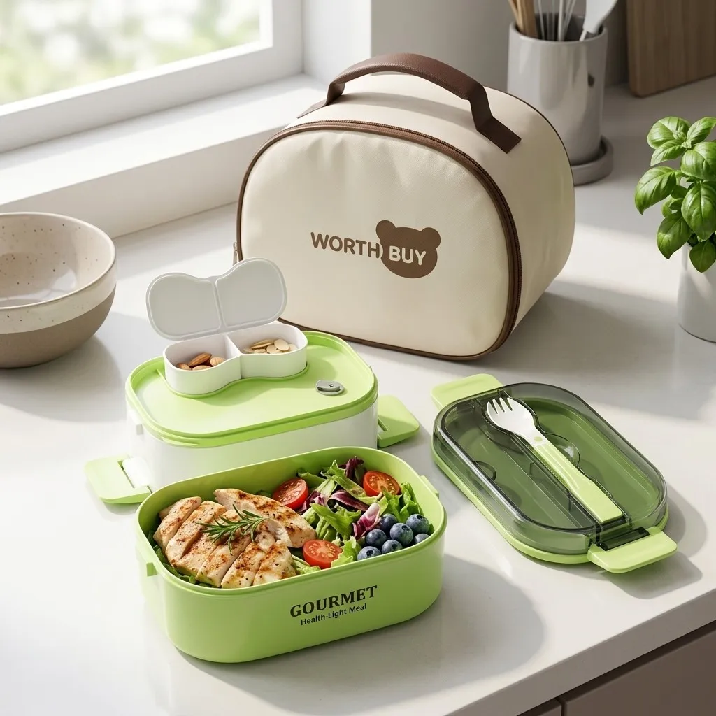 電子レンジ対応のプラスチック製弁当箱。汁漏れしにくいランチボ - Meal Prep Or Prep Meal のレビューと価格