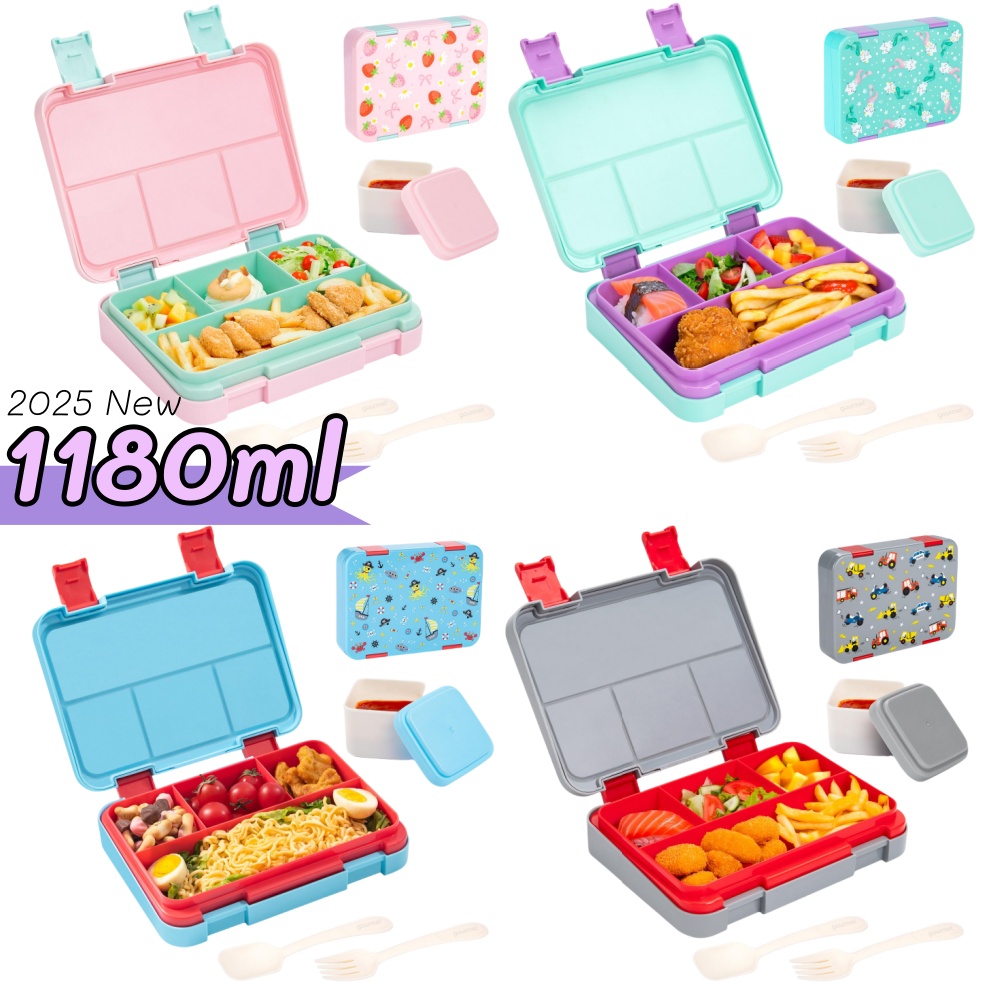 40オンス漫画柄弁当箱セット、漏れ防止、取り外し可能な仕切り - Meal Prep Or Prep Meal のレビューと価格