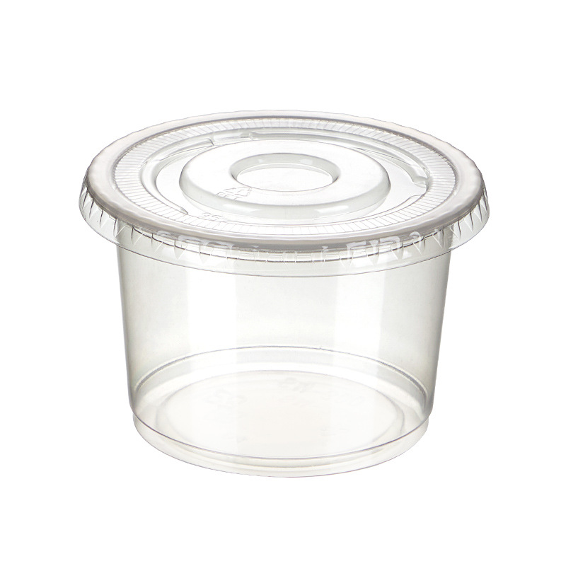 8/10オンスのプラスチックパフェカップ、平らな蓋付き、使い - Sauce Dipping Cup のレビューと価格