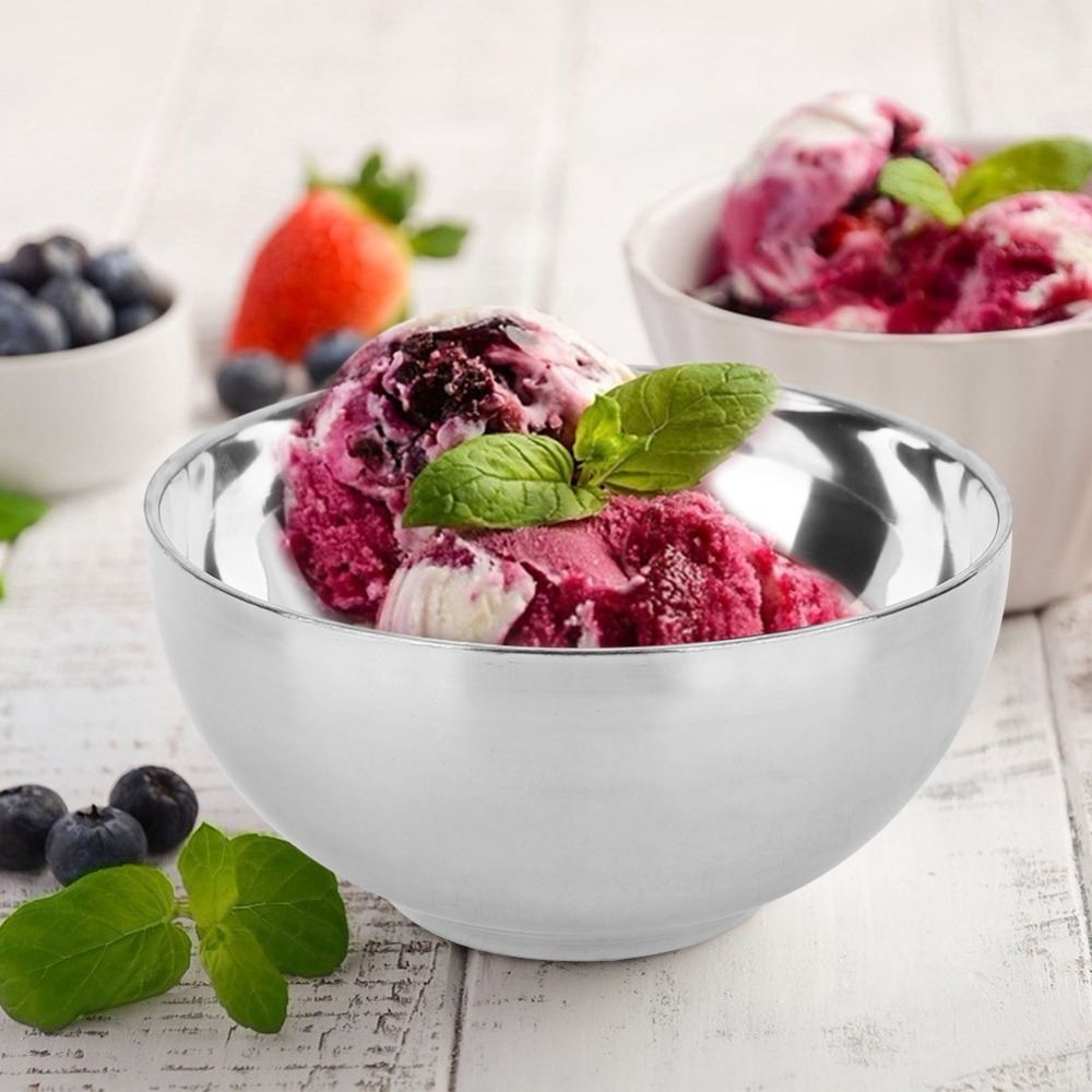 洗いやすく、錆びにくいスチール製の米ボウル。滑らかな丸い形状 - Meal Prep With Rice のレビューと価格
