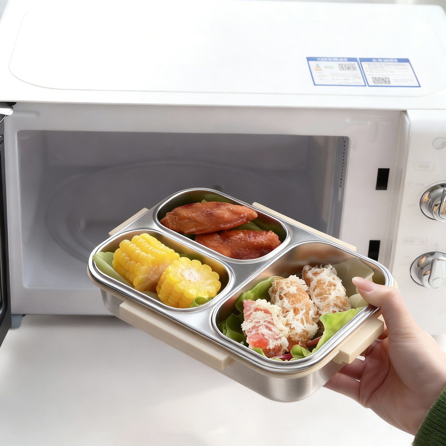大容量漫画柄子供用ランチボックス、ハンドル付き、持ち運び可能 - Meal Prep Bowl のレビューと価格
